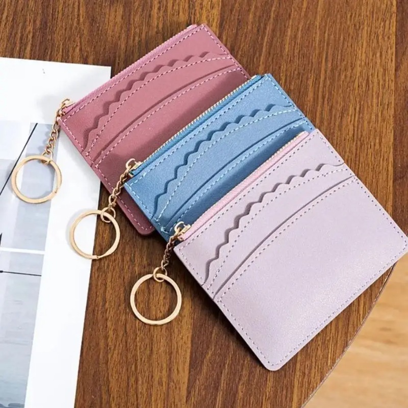 Fashion Large-capacity Leather Card Bag Zipper Money Multi-card Slot Coin Purse
