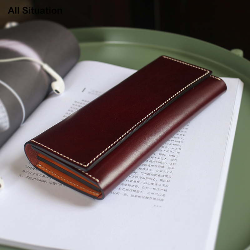 Luxury Clutch Bag Women Genuine Leather Top End Quality Men Cell Phone Wallet Cowskin Vintage Long Storage Purses
