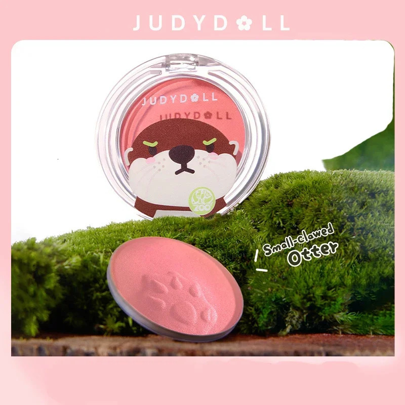 Judydoll Hongshan Co ed powder blusher face cream bright matte expansion color monochrome soft fog powder blusher face cream 241107