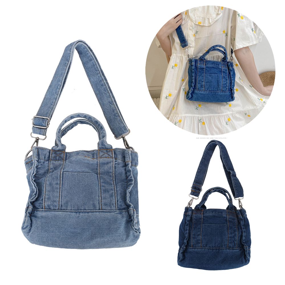 South Korea Summer Version Denim Bag Single Shoulder Crossbody Bag Japanese Style Chic Casual All-match Ladies Handbag Cloth Bag