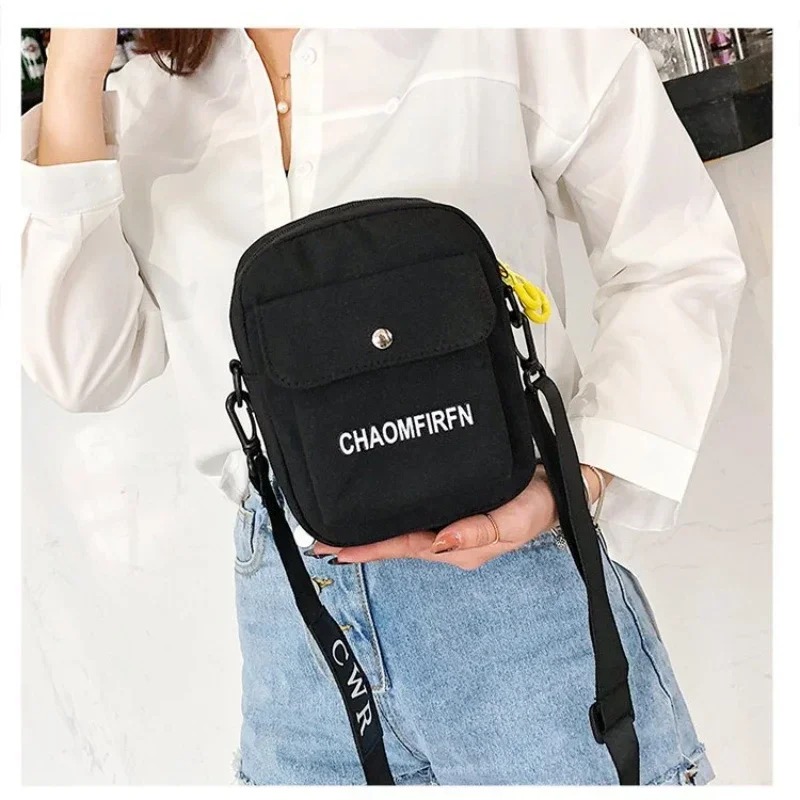 Women Shoulder Bag Fashion Pure Color Casual Tote Outdoor Bag Canvas Handbag Zipper Messenger Bags Sac Main Femme