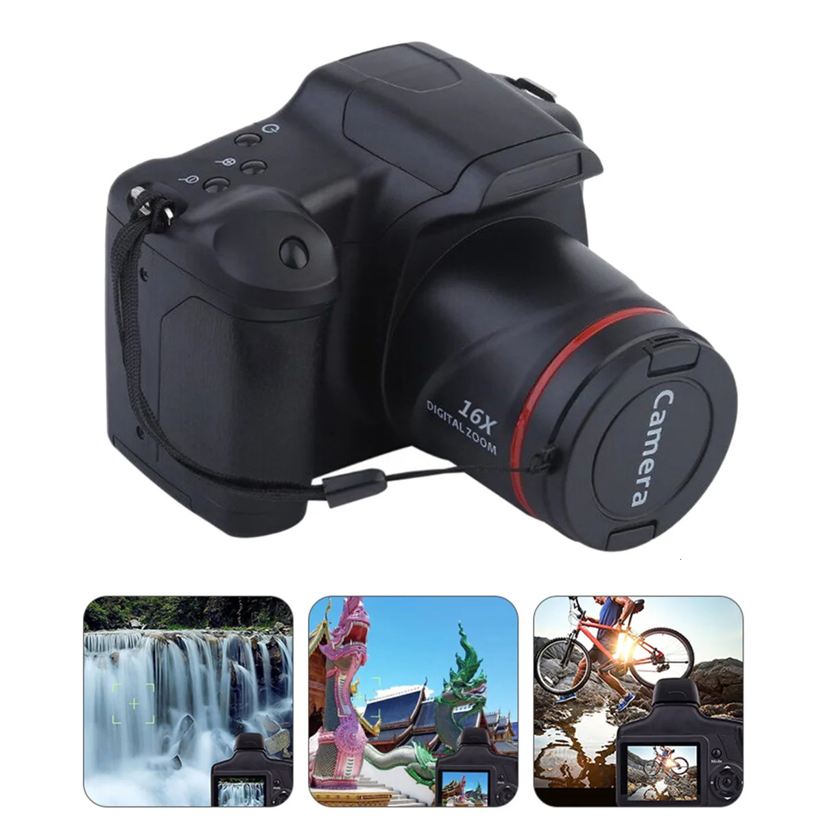 Digital Camera Portable 16x Zoom Video Camcorder Pography Telepo Camera Digital Camera Video Camera Video Camcorder 240327