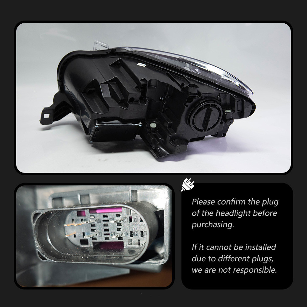 LED Headlight for Benz W164 ML LED Headlight 20 12-20 15 Headlights ML350 ML500 DRL Daytime Lights Signal Lamp