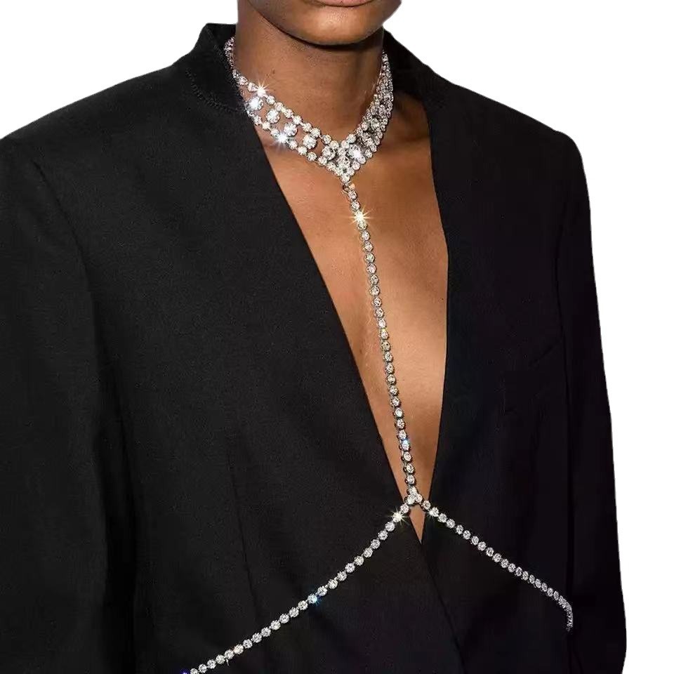 Wedding Accessories Multi-layer Rhinestone Body Waist Chain