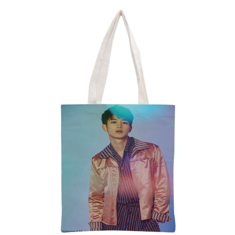 SHINee Choi Minho Handbag Korea-Pop printing canvas tote bag Reusable Foldable Canvas Women Bags 30x35cm custom your image