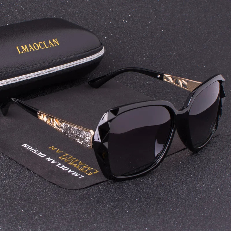 retro polarized sunglasses womens oversized square sunglasses womens glasses Oculos UV400 shadow 241106