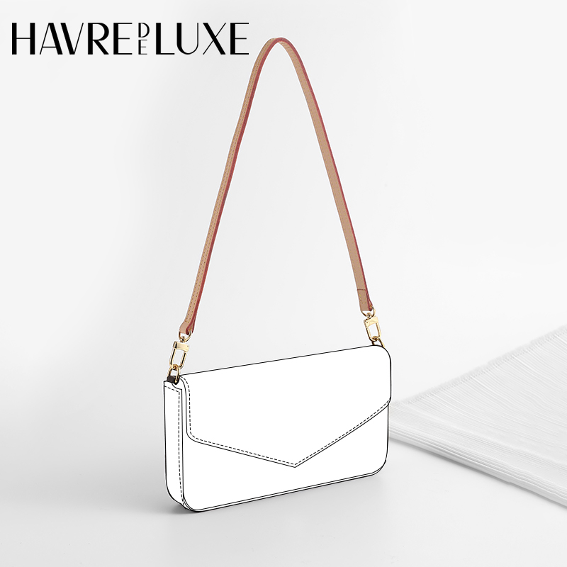 Vegetable Tanned Leather Shoulder Strap Presbyopia Three-in-one Chain Bag Transformation Armpit Strap Accessories Single