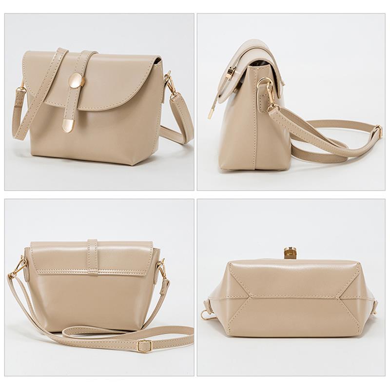 Vintage Small Women Shoulder Bag Chic PU Leather Mini Shell Crossbody Bag For Female Girls Teenagers