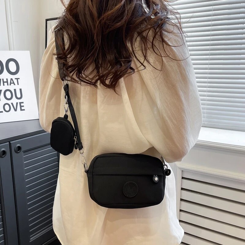 Oxford Cloth Shoulder Bag For Women'S New Korean Version Lightweight Backpack With Large Capacity For Outdoor Travel, Crossbody