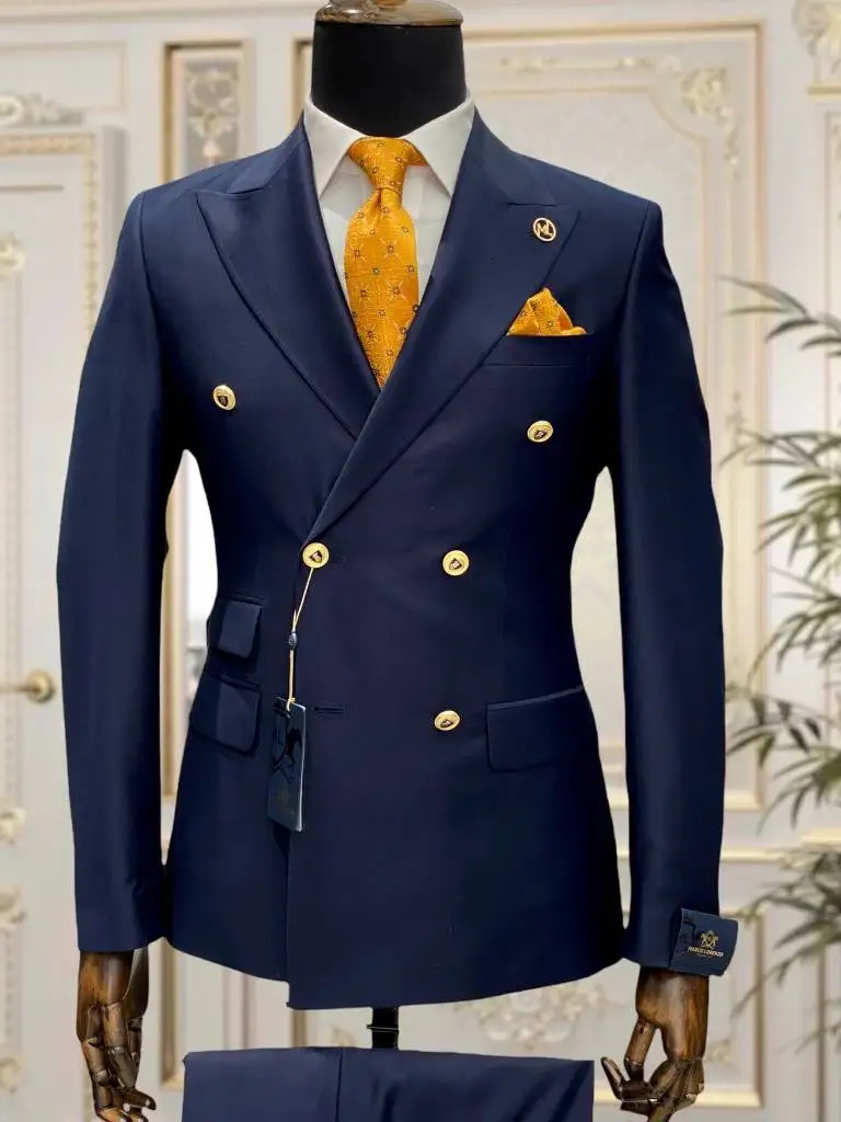 Light Blue Red Green Double Chest Slimming Mens Set Wedding Evening Dress Business Party Ball Mens Jacket Set 241106