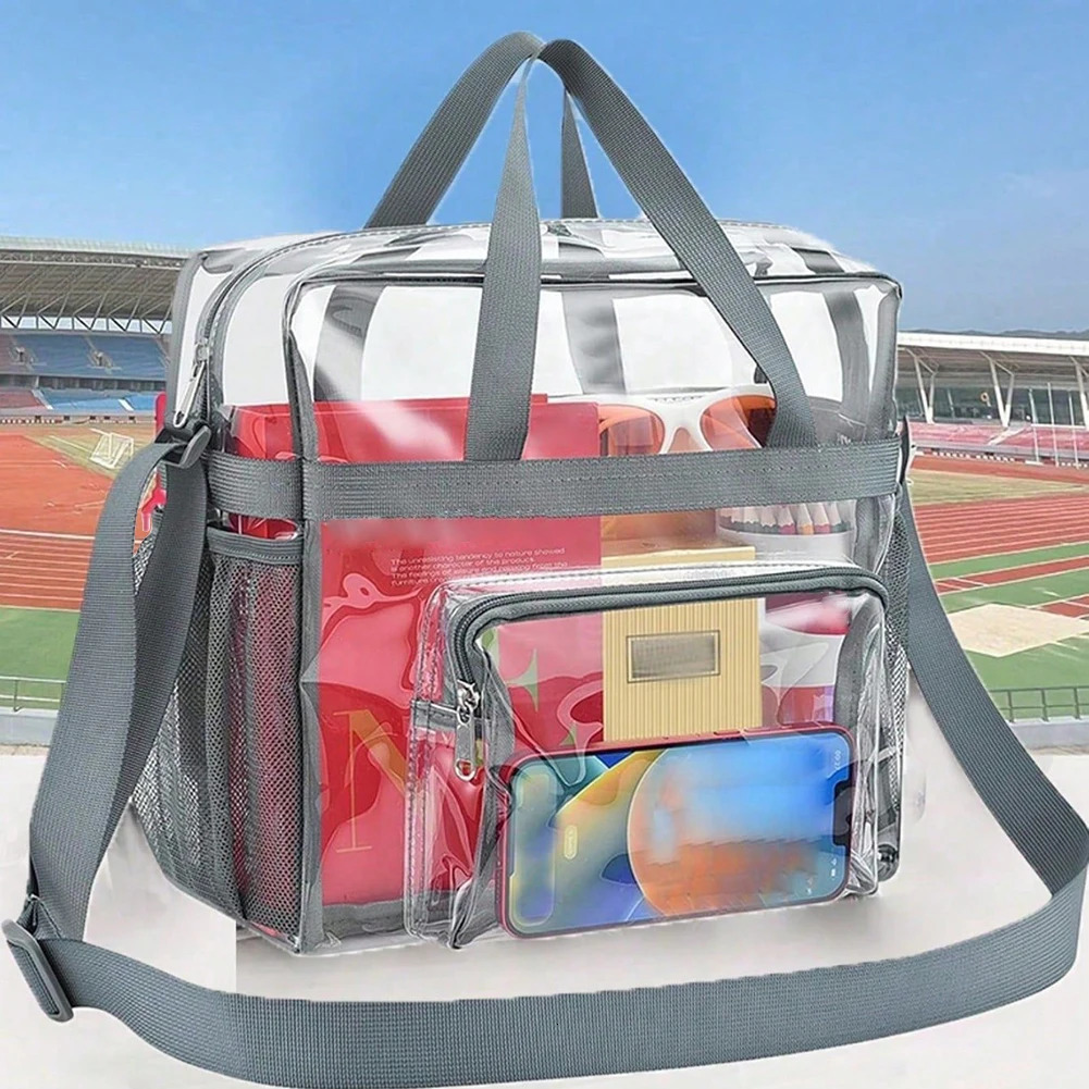 Transparent PVC storage bag for toilets portable waterproof womens face wash bag for business travel 241106