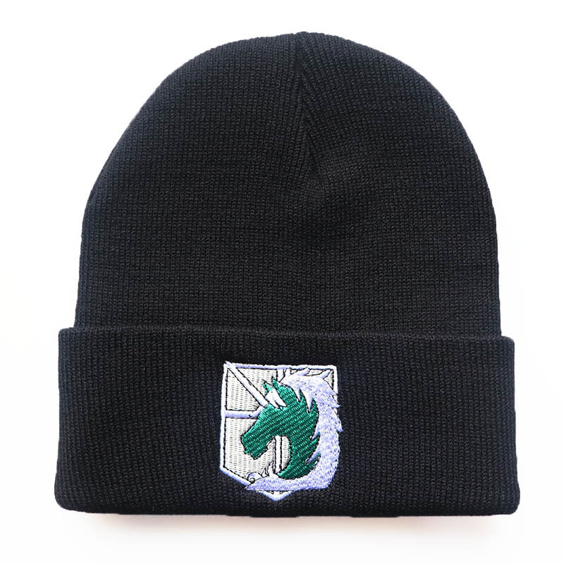 High quality design, Men's and Women's Embroidered Knitted Woolen Warm Hat, Cold Hat