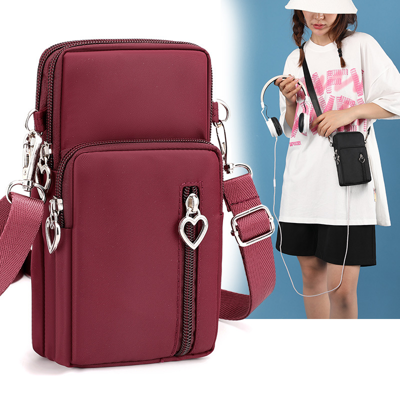 New Fashion Mobile Women's Phone Bag Messenger Bag All-match Mini Small Crossbody Bag Hanging Neck Coin Purse Vertical Handbag