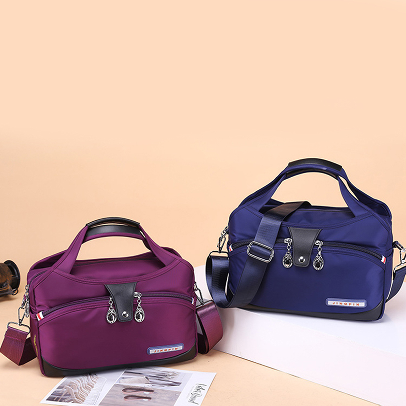 Shoulder Bags Nylon Summer Fashion Casual Pure Color Single Shoulder Bag Large Capacity Canvas Bag lady's Slanting Bag