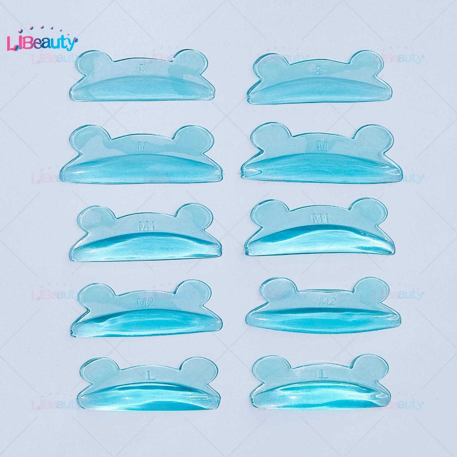 Libeauty 5 pairs of non adhesive silicone eyelash burn bar adhesive eyelash cover eyelash curler accessories female tools makeup 241107