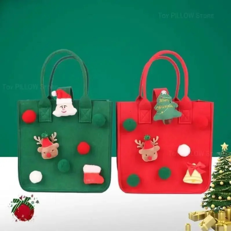 Christmas gift bag Ping An fruit packaging creative felt handbag Christmas bag Christmas Eve gift box 241107