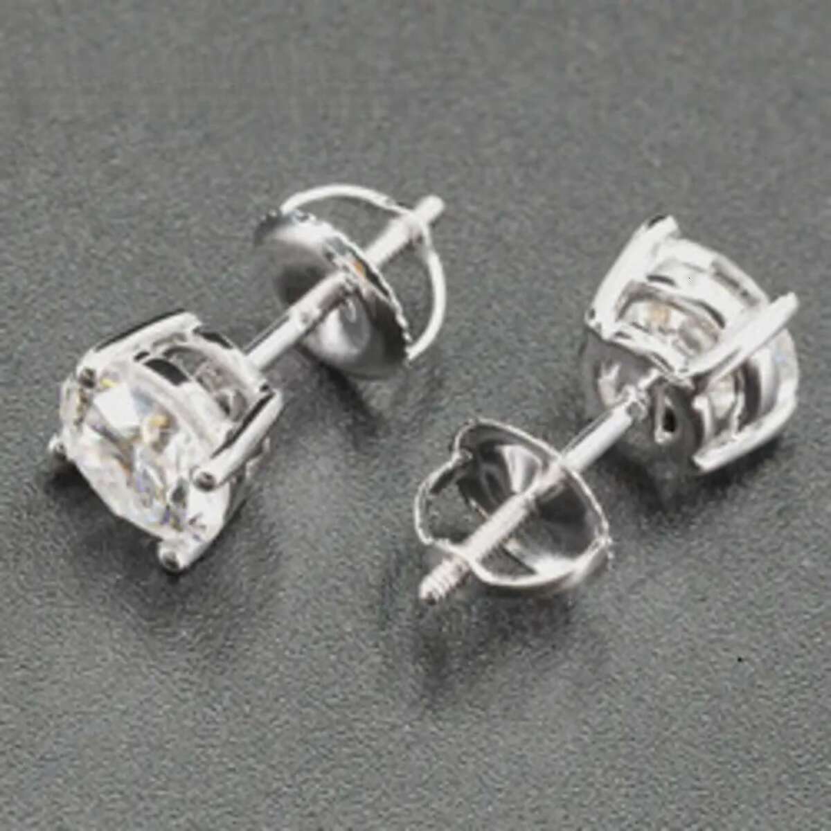 Hot Selg Top Quality Stud Earring Pass Dia Tester Screw Back Hip Hop 10K Solid Gold Earrings Moissanite Jewelry