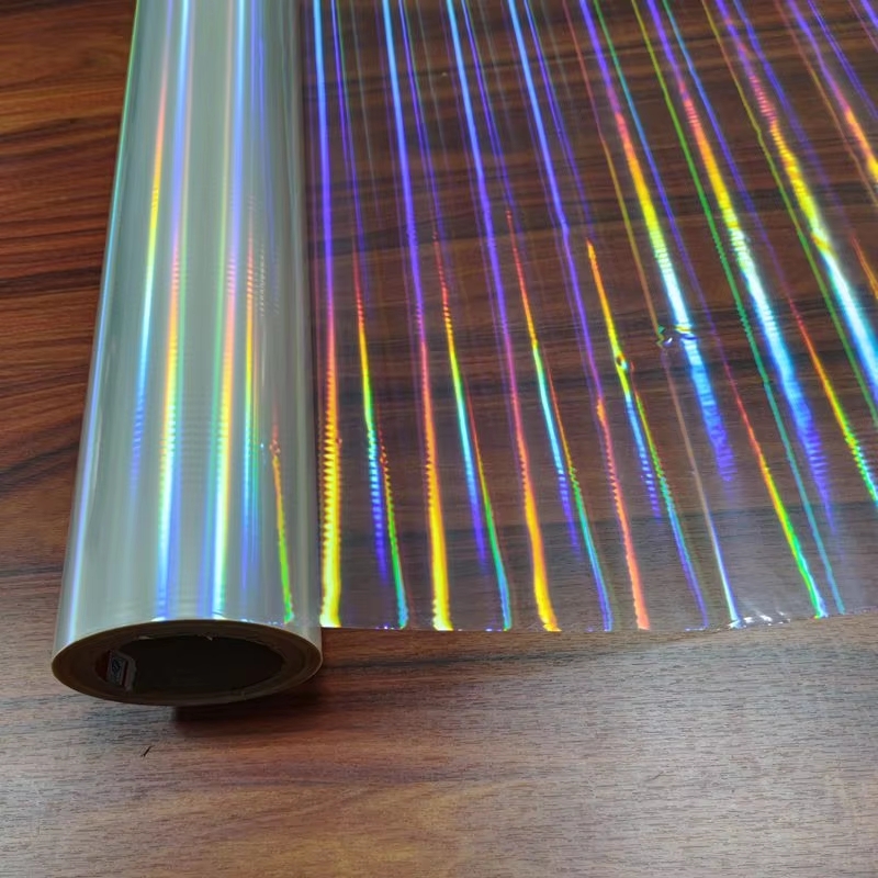 New Design Transparent Holographic BOPP Plastic Film Soft Lamination and Packaging Wrapping Film for Pallet Packing
