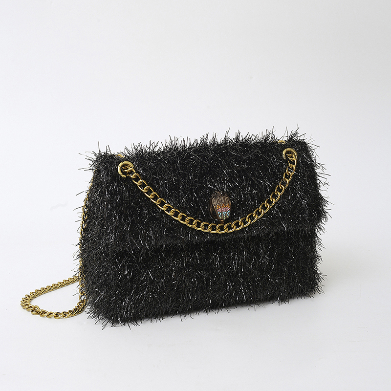 Autumn And Winter Women's Eagle Headed Chain Crossbody Bag Brand New Designer Handbag 250324