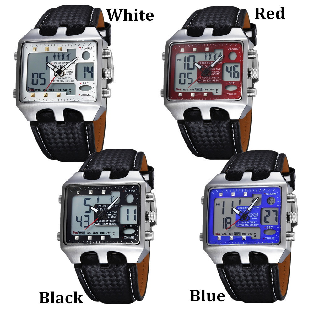 Waterproof 30M diving watch quartz movement sports watch alarm clock luminous timer lighting function Thickness 14 MM Dimensions 45X37MM With box 011