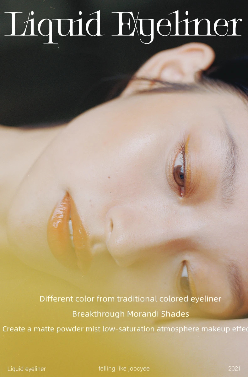 Joochee matt liquid eyeliner pen durable waterproof stain free low saturation super fine water boiled eyeliner makeup 241107