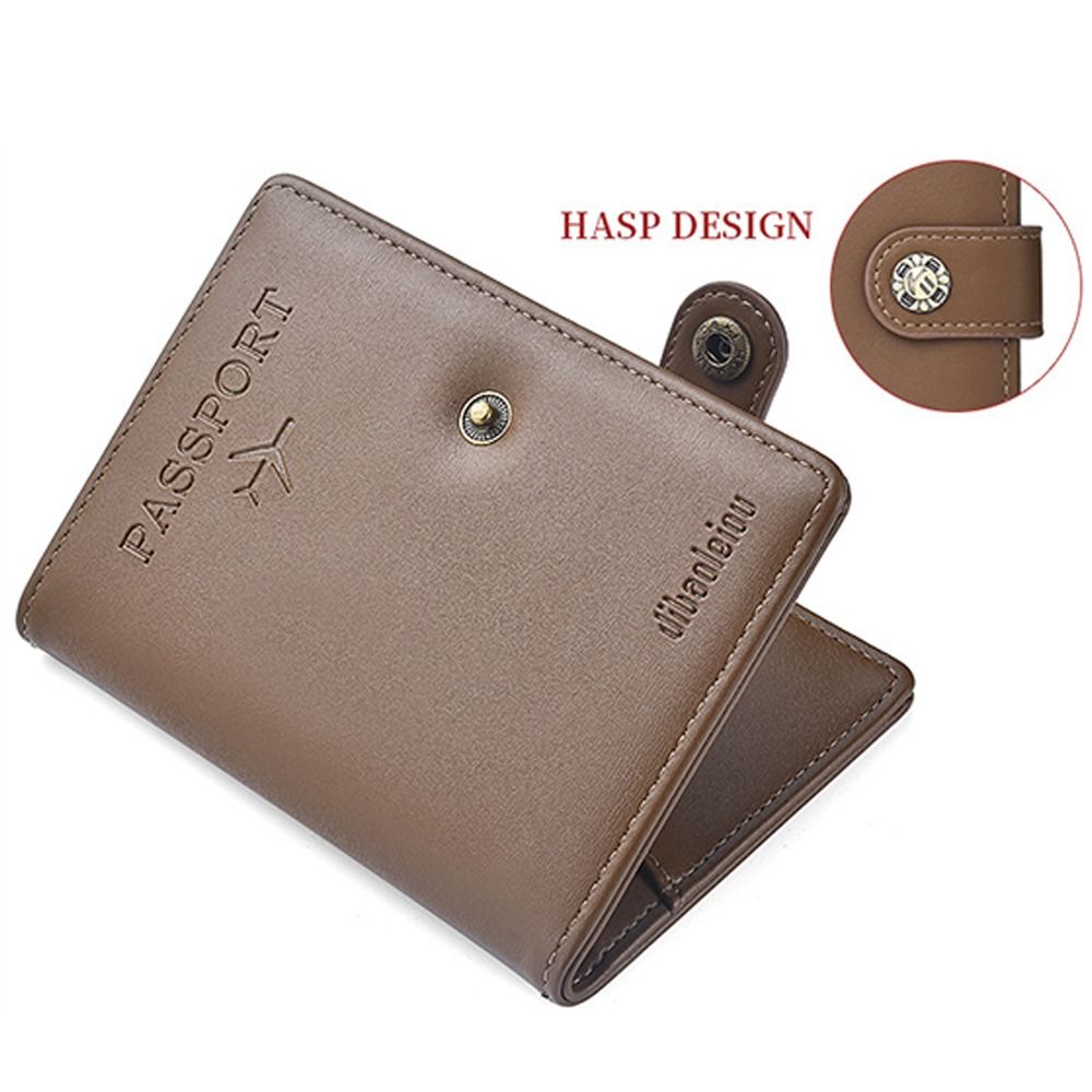 PU Leather Travel Passport Cover Fashion Hasp 2024 Women Passport Holder Case Multifunction Travel Credit Card Protector Cover