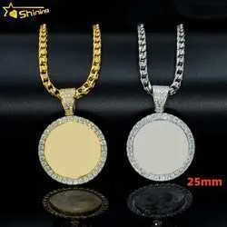 Ready to ship stock custom sterg sier vvs moissanite dia hip hop memory photo picture pendant