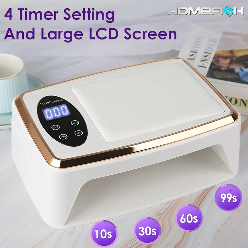 380W Professional Nail Dryer 90 Leds Nail Dryer UV Lamp for Curing All Gel Nail Polish Motion Sensing Manicure Pedicure 241106