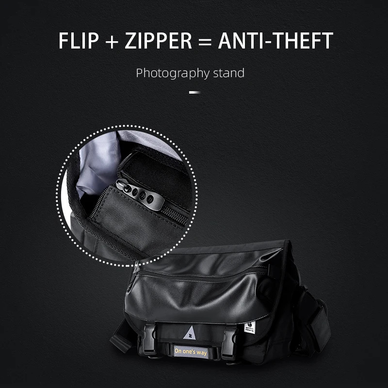 Leather Males Messenger Bags Outdoor Waterproof Trendy High Quality Oxford Large Capacity Sling Crossbody Bag For Teenagers 241106