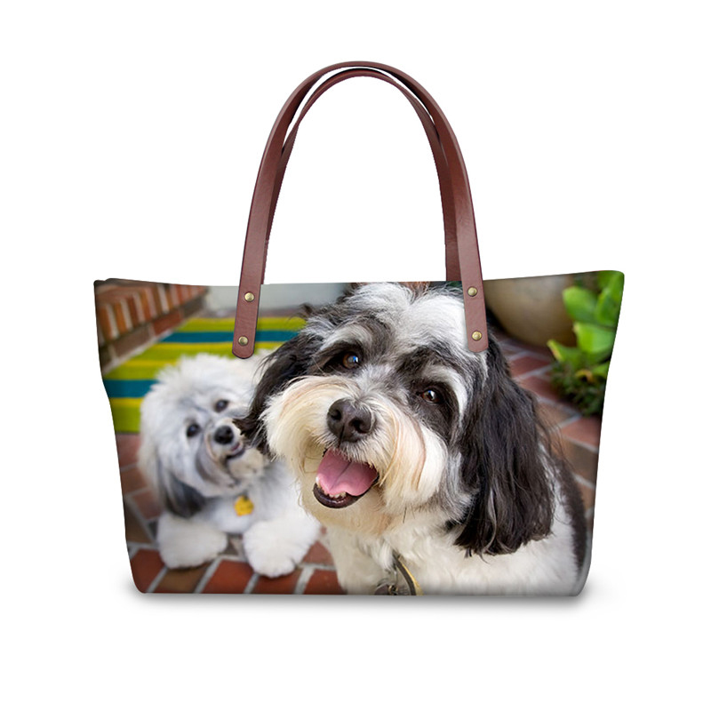 Havanese Dog Women Big Messenger Bags High Quality Bao Bao Totes Cross-body Bag for Female Shopping Bag Bolsos Mujer