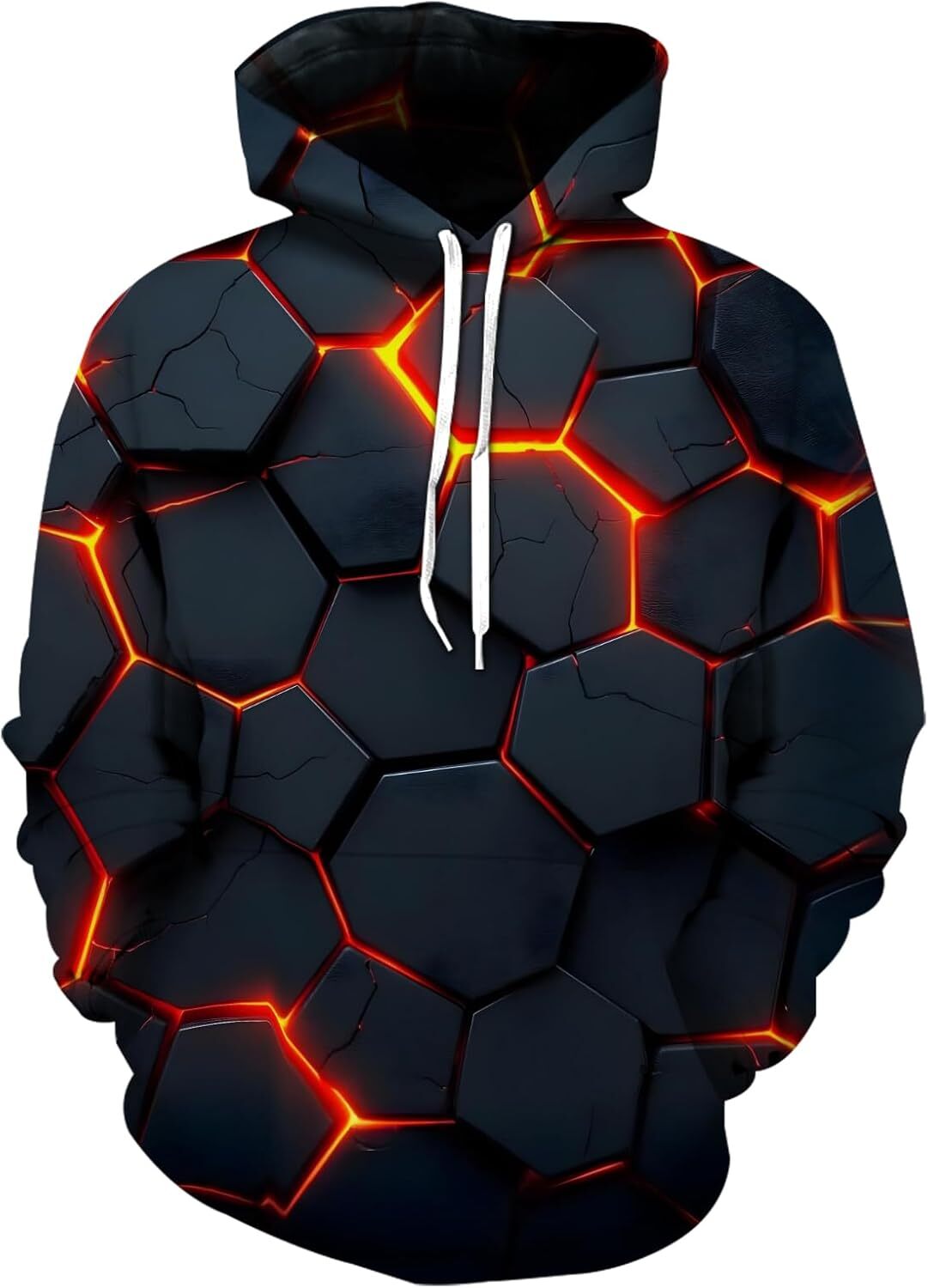 Hoodie for Mens Womens Graphic Hoodies for Men Funny Novelty Pullover Sweatshirt Xmas Teen Boy Gifts Black red Galaxy Hoodie Graphic Cool black and re