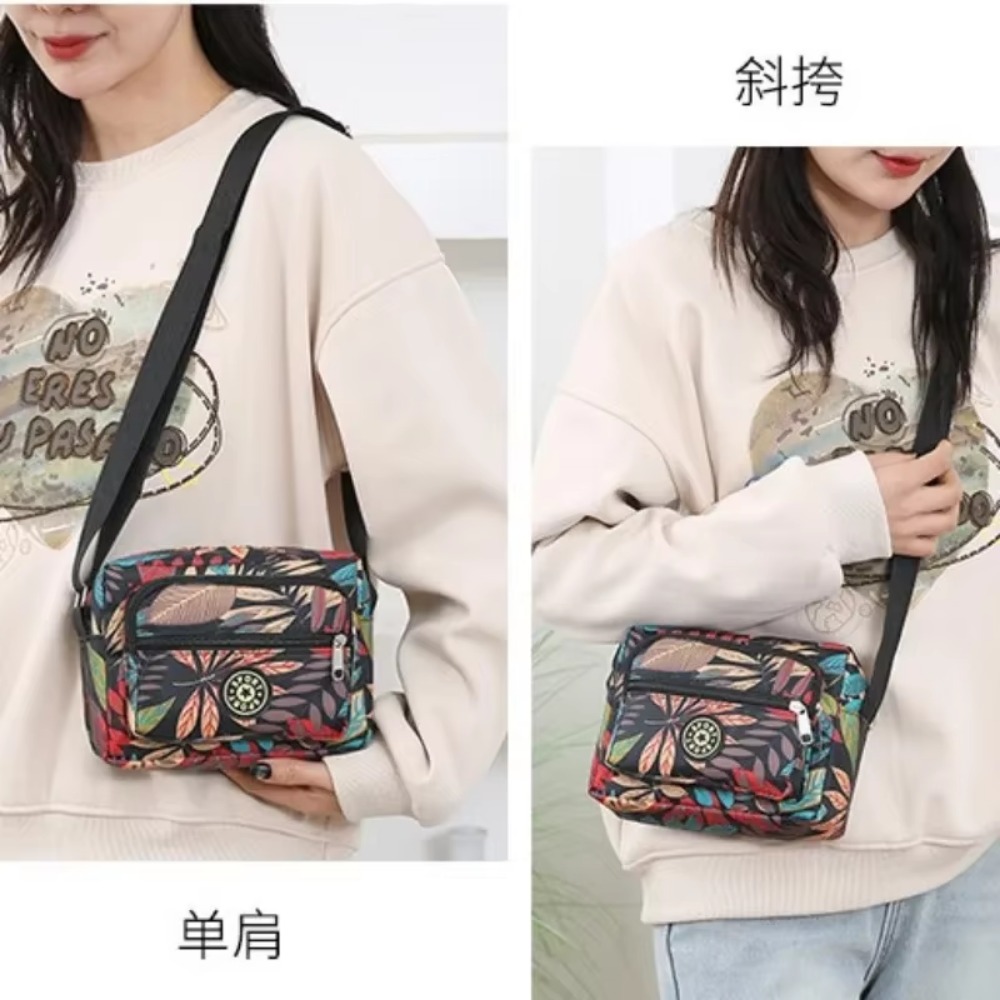 Oxford Cloth Women's Crossbody Bag 2024 Cloth Casual Backpack Messenger Nylon Canvas Bag Shoulder Middle-aged Mother Handbag