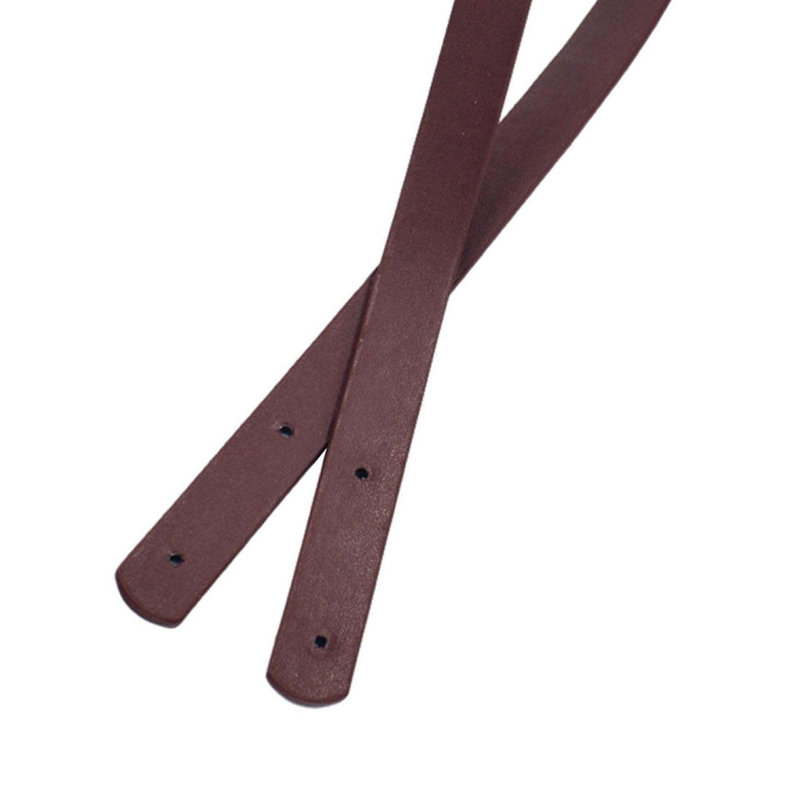 Tote Bag Strap PU Leather with Holes Belt Simple 60cm Solid Color Handbag Handle for DIY Women's Bag Shoulder Bag Handmade Bag