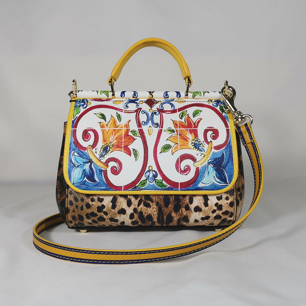 Women's Handbags Women's Shoulder Bags Handbags Leather Women's Messenger Bag Designer Leopard Striped Lion