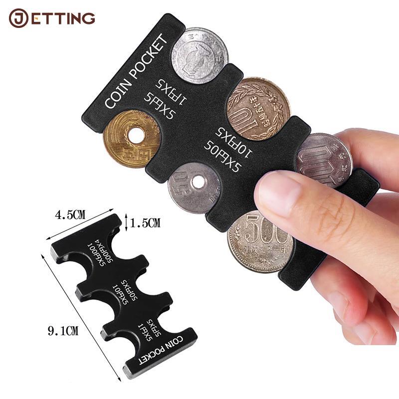 Coin Dispenser Coin Collection Purse Wallet Organizer Holder For Car Coin Changer Holder Mini Japan Coin Dispenser PP StorageBox