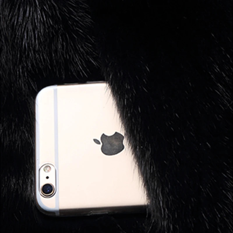 Lautaro Winter Black Warm Thick Fur Soft Artificial Mink Coat Womens Elegant Fluffy Jacket with Hood 4xl 5xl 6xl 7xl 241107