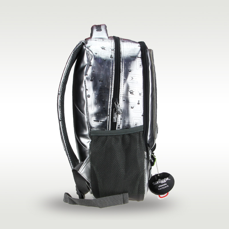 Australia Smiggle hot-selling original children's backpack cool backpack travel bag silver game console big schoolbag 16 inch