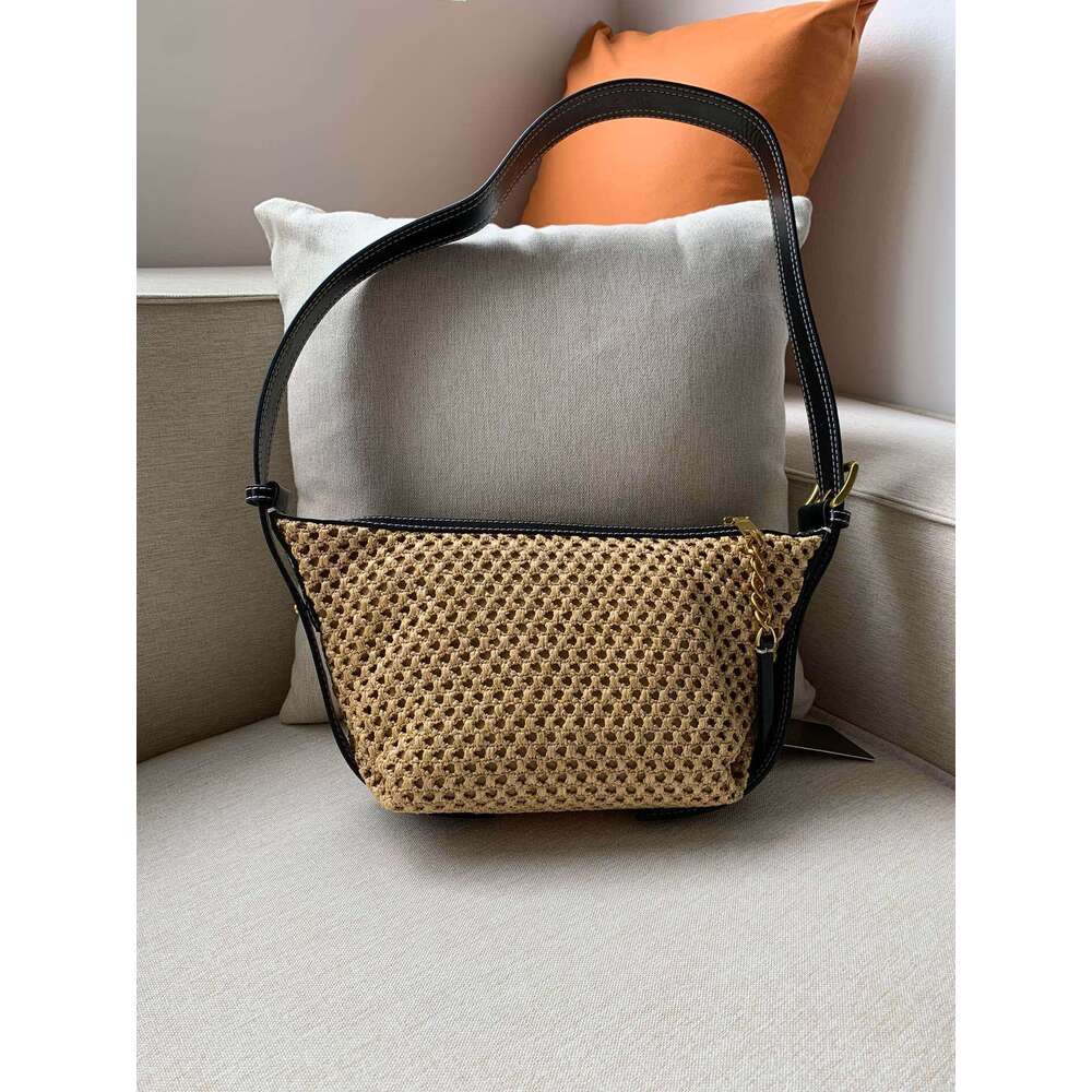 OLOEY Women's Weave Messenger Bag Hollow Out Fashion Female Single Shoulder Bags