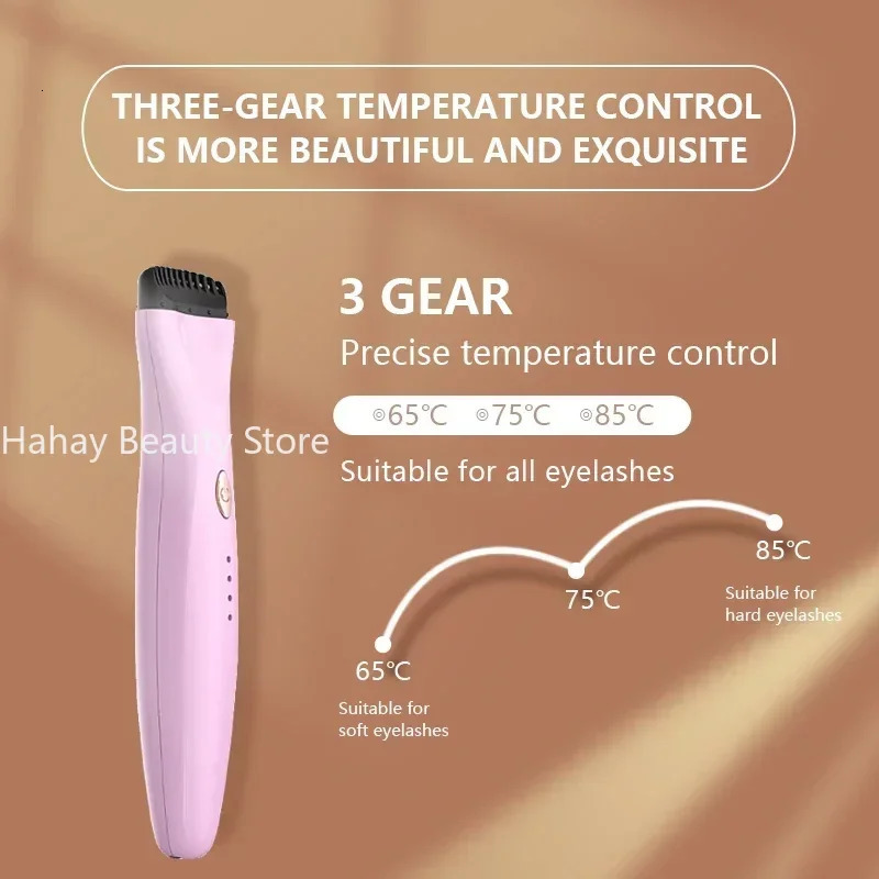 Portable Curling Electric Eyelash Curler Electric Eyelash Graffiti Durable Eyelash 241107
