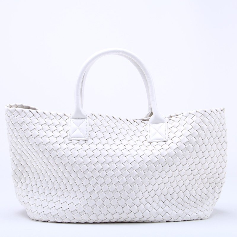 24 Colors Ladies Hight Quality Woven Leather Cross Stitch Hobo Handbag Women Large Bag Casual Tote