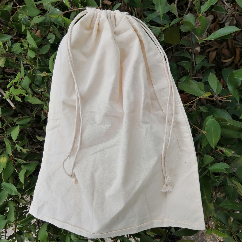 10x Environmental Protection Storage Bag Drawstring Dustproof bag Cotton Canvas 3sizes