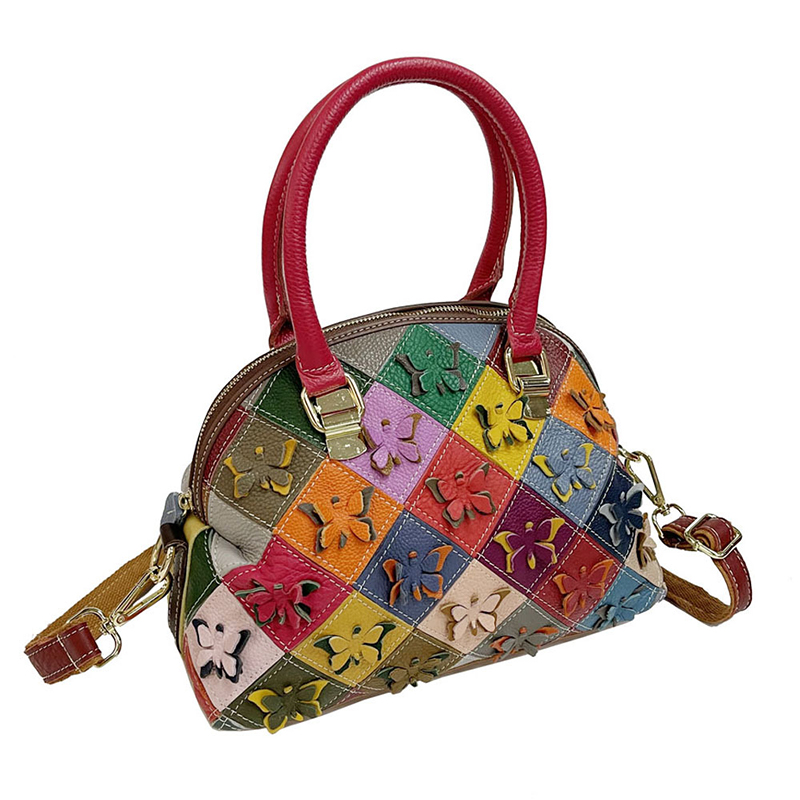 iPinee Women's Handbags Ladies Hand Bags Genuine Leather Totes Top Handle Boho Bag Brand Designer Shoulder Bag for Women