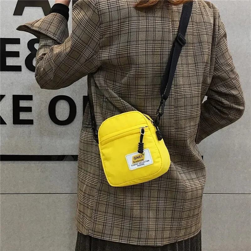 Modern One Shoulder Crossbody Bag Simple Nylon Japanese Design For Autumn Winter
