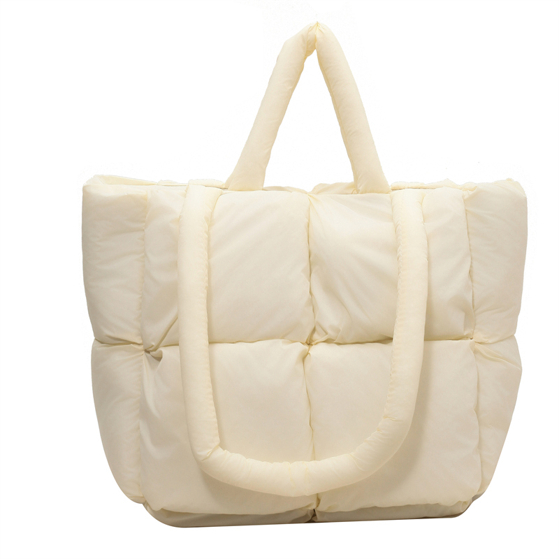 Cloth Padded Shoulder Bag for Women 2023 Winter Fashion Designer Soft Trends Handbags Women's Tote Bag and Purses