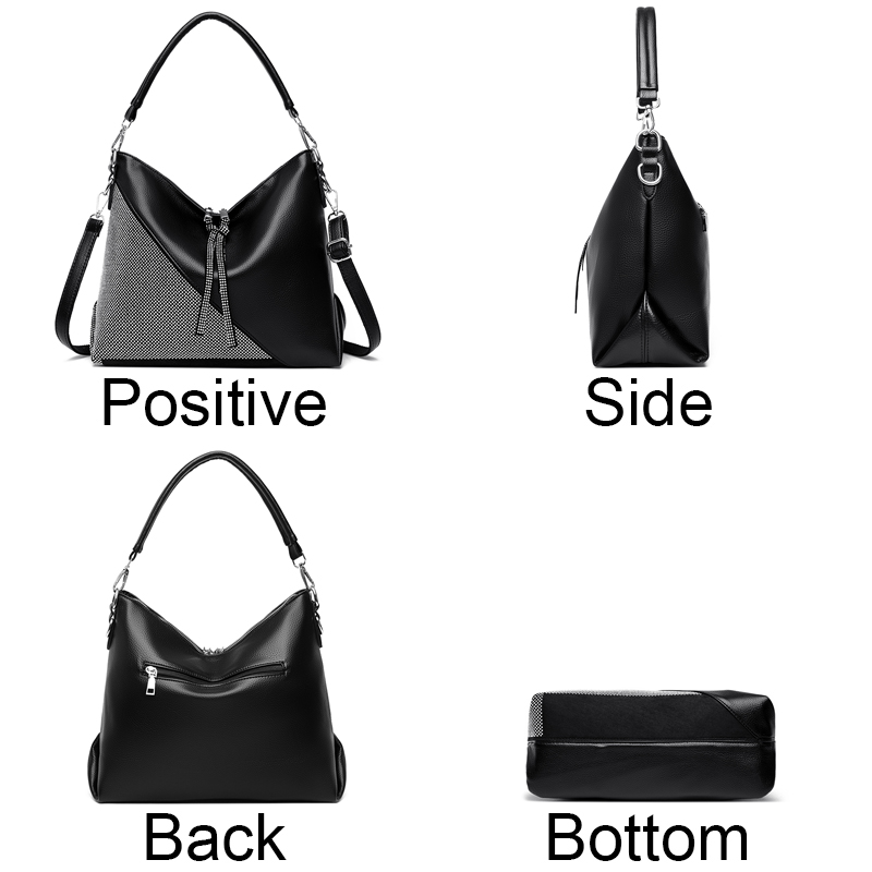 High Quality Leather Crossbody Bag Fashionable Diamond Shoulder Bag With Large Capacity Luxurious Designer Brand Women's Handbag
