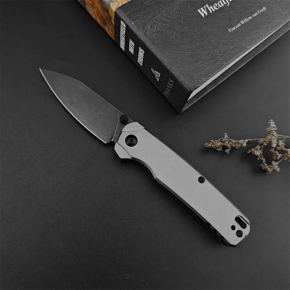 KS 6105 BLK Bel Air DuraLock KVT Folding Knife CPM MagnaCut PVD Blade Anodized Aluminum Handle Outdoor Camping Survival Knife X241107