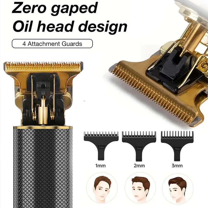 Factory wholesale professional hair clipper electronical beard Zero clearance T-blade trimmer