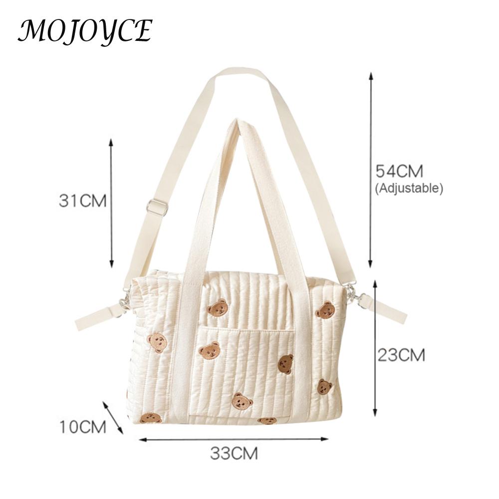 Embroidered Maternity Packs Cartoon Printed Maternity Bag Large-capacity Multi-functional for Stroller Outing Female Travel Tote