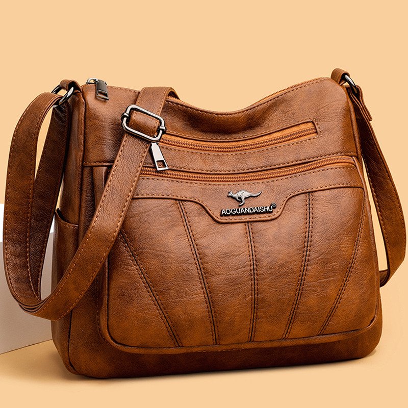 Soft PU Leather Women Bag Brand Designer Ladies Handbag Purses 2024 Luxury Female Shoulder Bag Large Capacity Crossbody Bags Sac