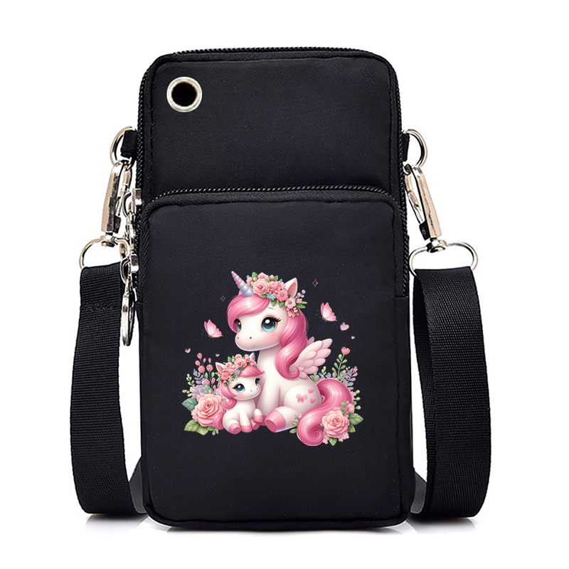 Designer Bag Cell Phone Bags Women Cartoon Unicorn 26 Alphabet Fashion Portable Small Outdoor Sports Arm Shoulder Crossbody Bag